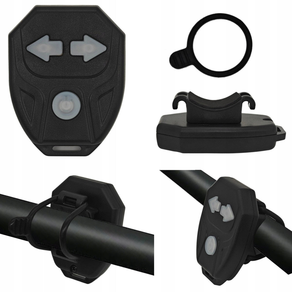Bike light directions + red light, USB C charging, with remote control Light source LED