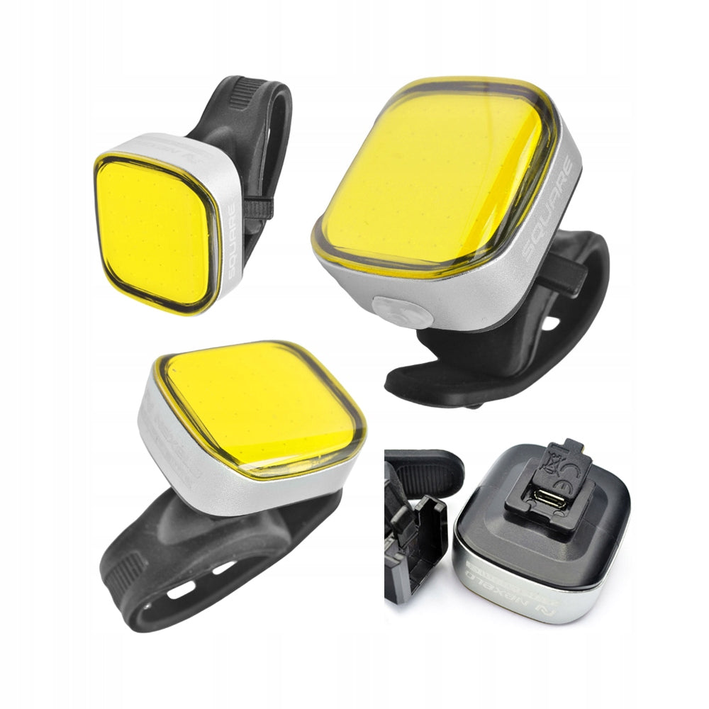 Bike light front lamp for bike front rechargeable LED 5 functions