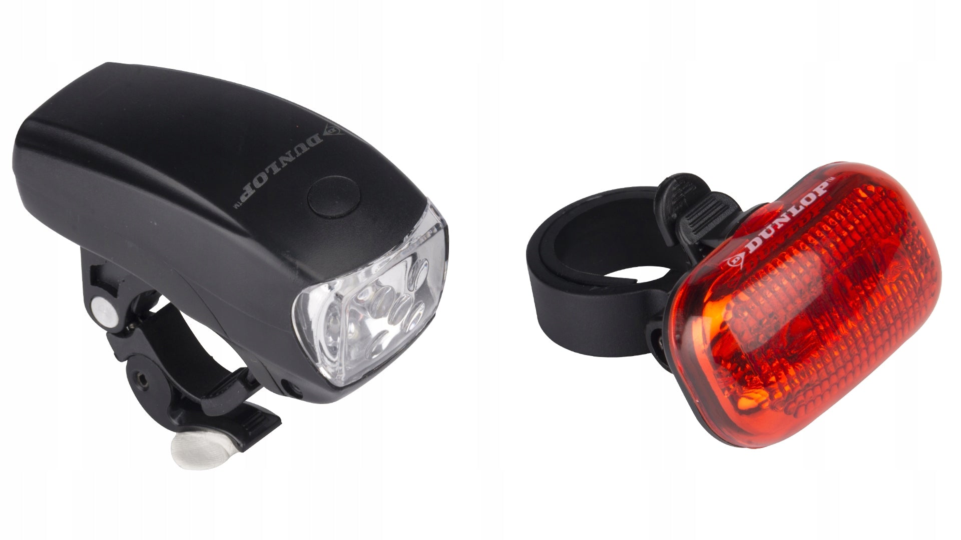 Bike lights LED lighting front rear DUNLOP Color black