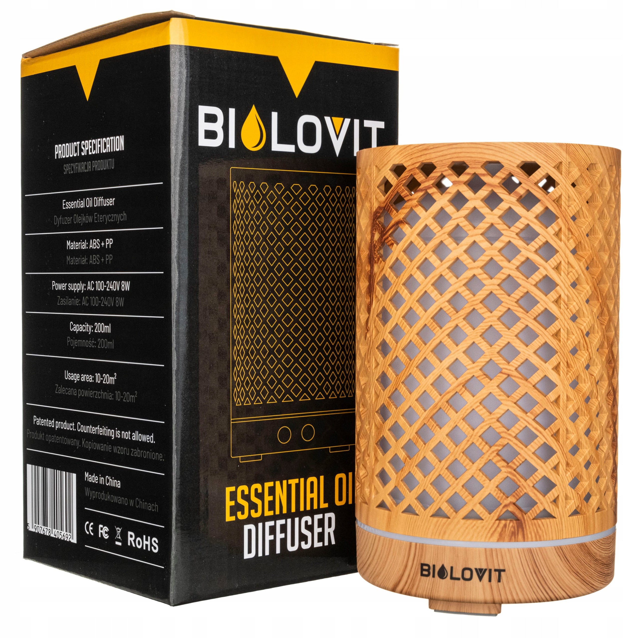 Bilovit Essential Oil Utrasonic Diffuser Natural Aromatherapy