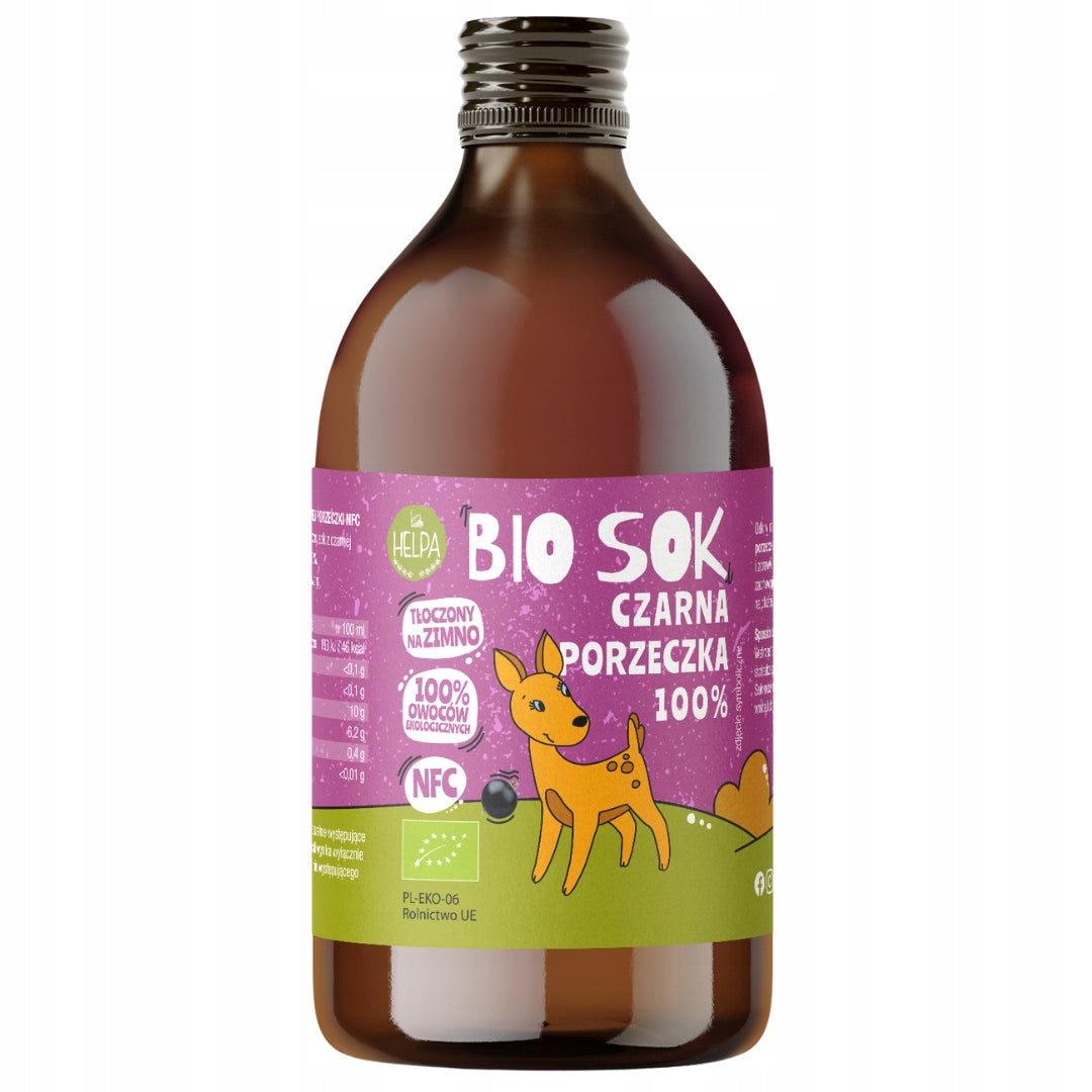Bio Black Currant Juice 250 ml HELPA organic NFC 100%