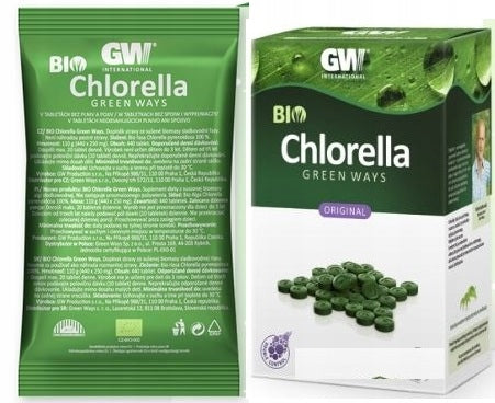 Bio Chlorella Pyrenoidosa GREEN WAYS tablets 440pcs110g 1sachet Packaging status original