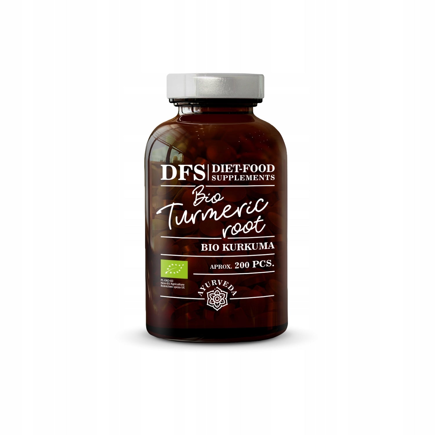 Ciberžolės šaknies milteliai Super Turmeric Root Ayurveda Line, 200 g
