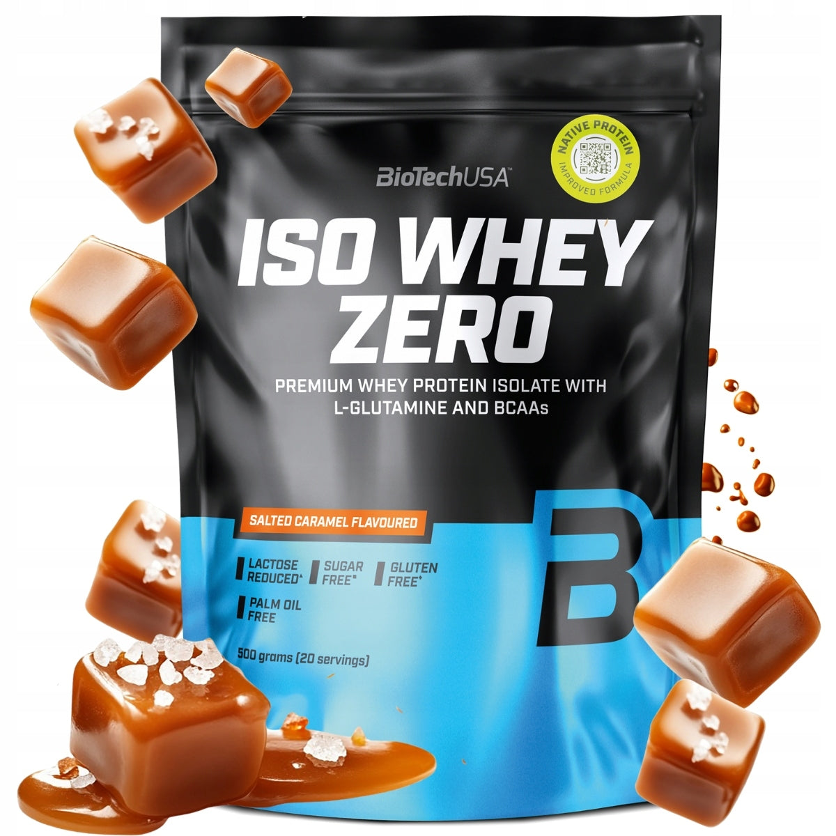 Bio-Tech USA Iso Whey Zero 500g taste SALTY CARAMEL