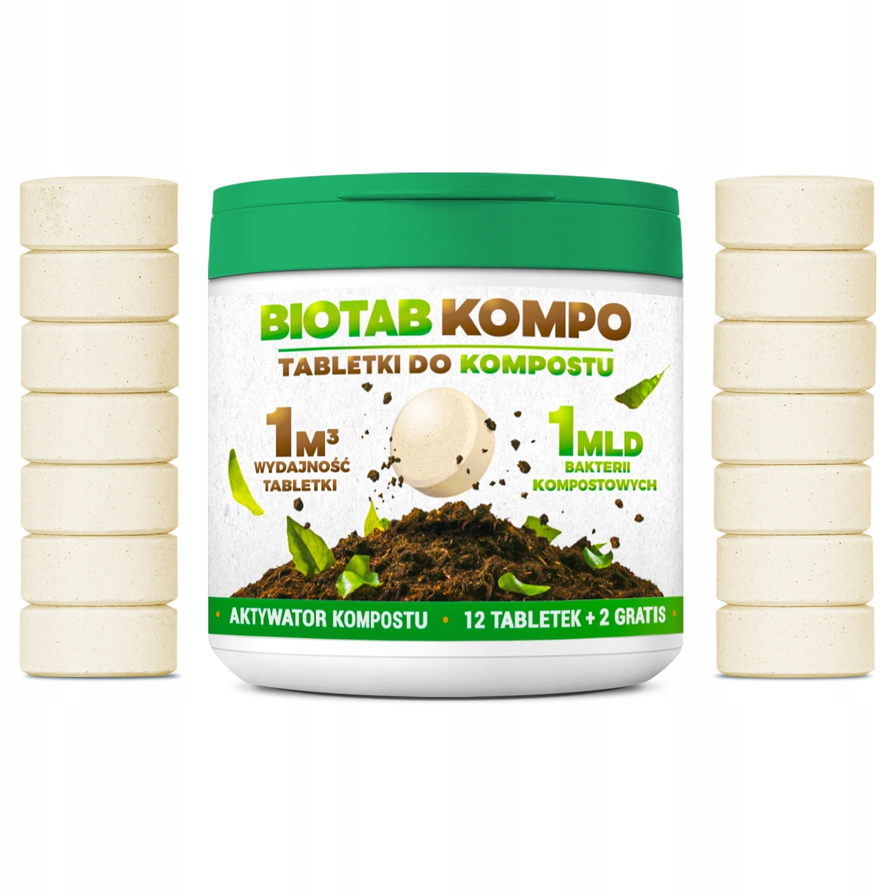 BioTab KOMPO composting tablets compost activator for 14 m3 COMPOST Manufacturer code BIOTAB-KOMPO-14-TAB