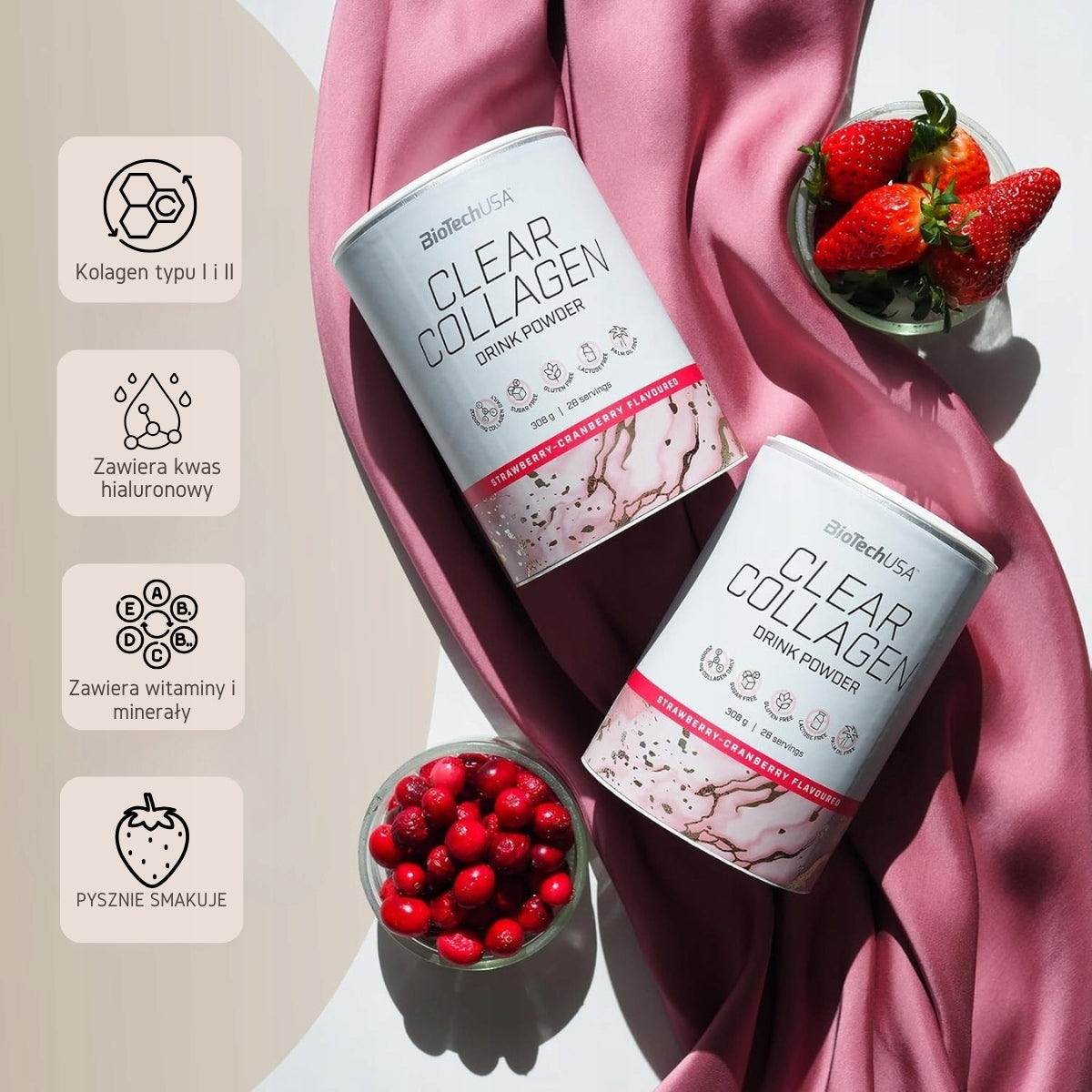 BioTech Clear Collagen Professional 350g Peach HYDROLYZATE COLLAGEN Brand ATP Biotechnology