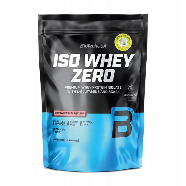 BioTech Iso Whey Zero 454g Strawberry Isolate Protein Conditioner Protein WPI