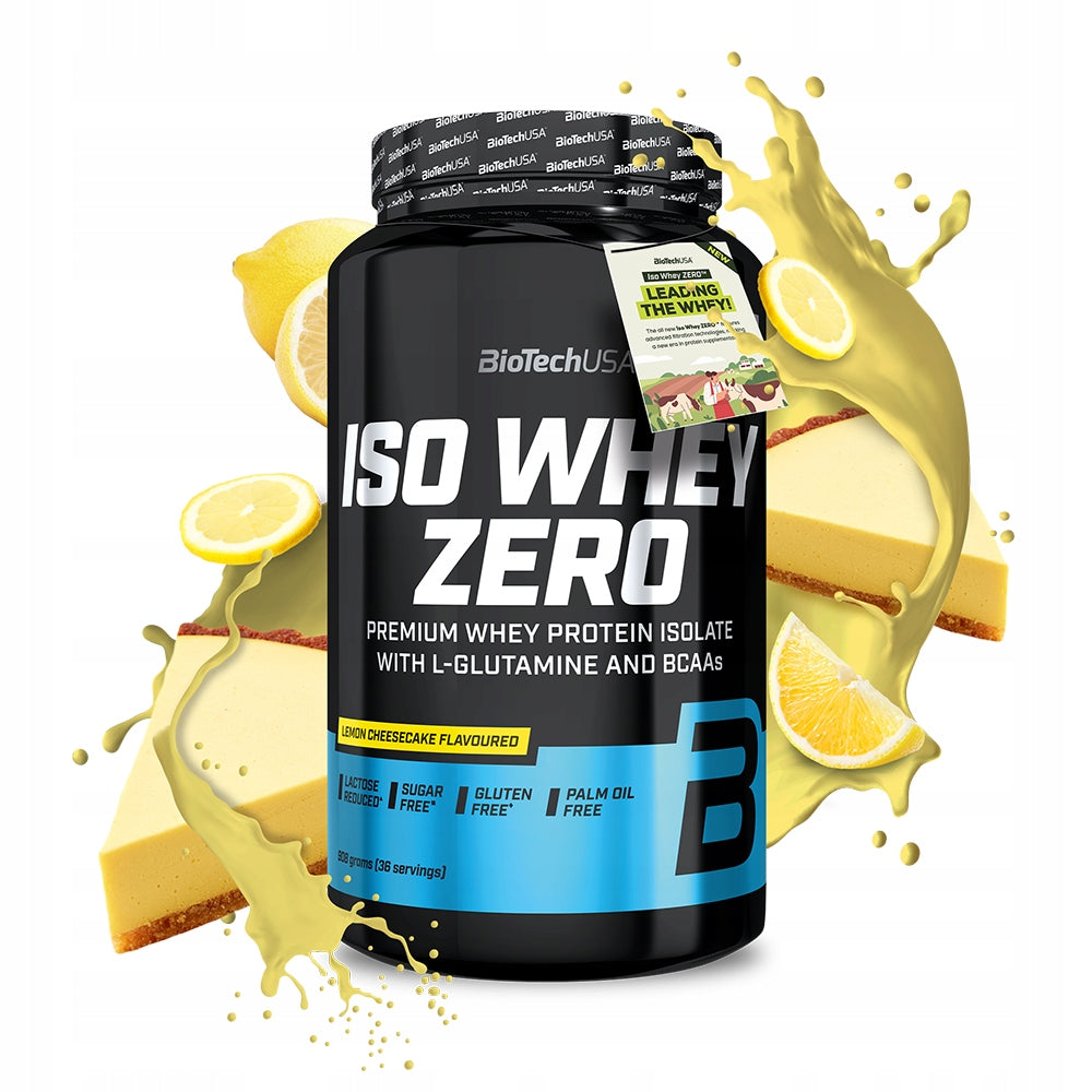 BioTech Iso Whey Zero 908 g Isolate Protein Reduced Lactose WPI Cheesecake cy