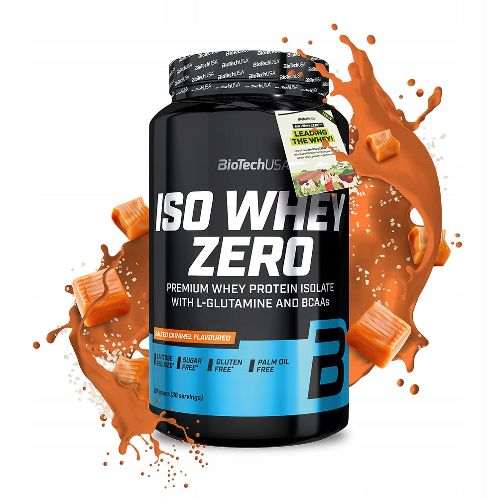 BioTech Iso Whey Zero 908g Salted Caramel Conditioner Whey Isolate WPI Proteins