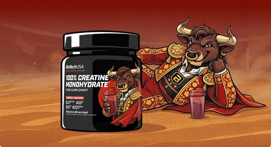BioTech USA 100% Creatine Monohydrate 300g taste sangria creatine mono Packaging status original