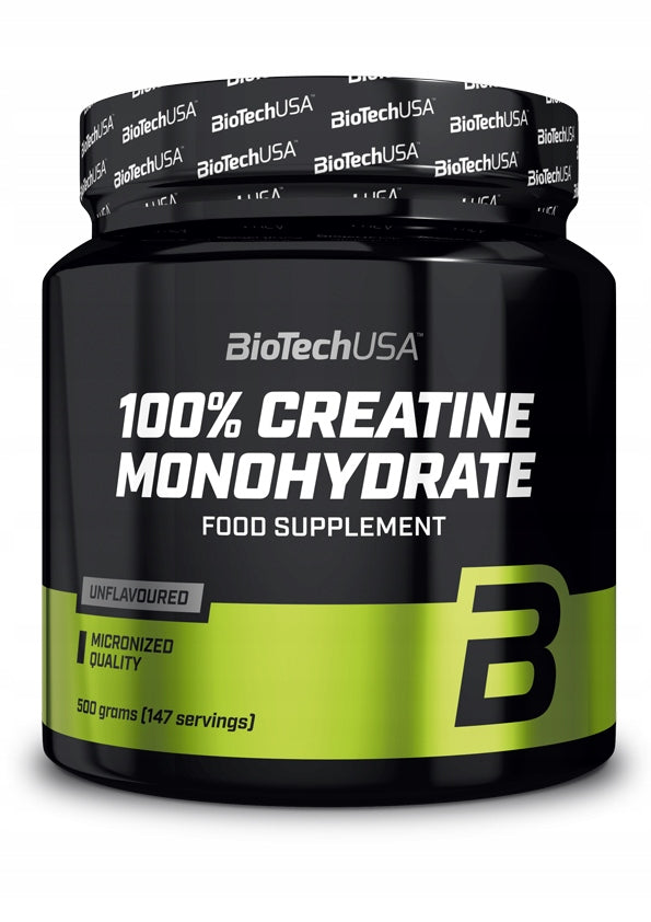 BioTech USA 100% Creatine Monohydrate 500g STRONG Natural Creatine Monohyde