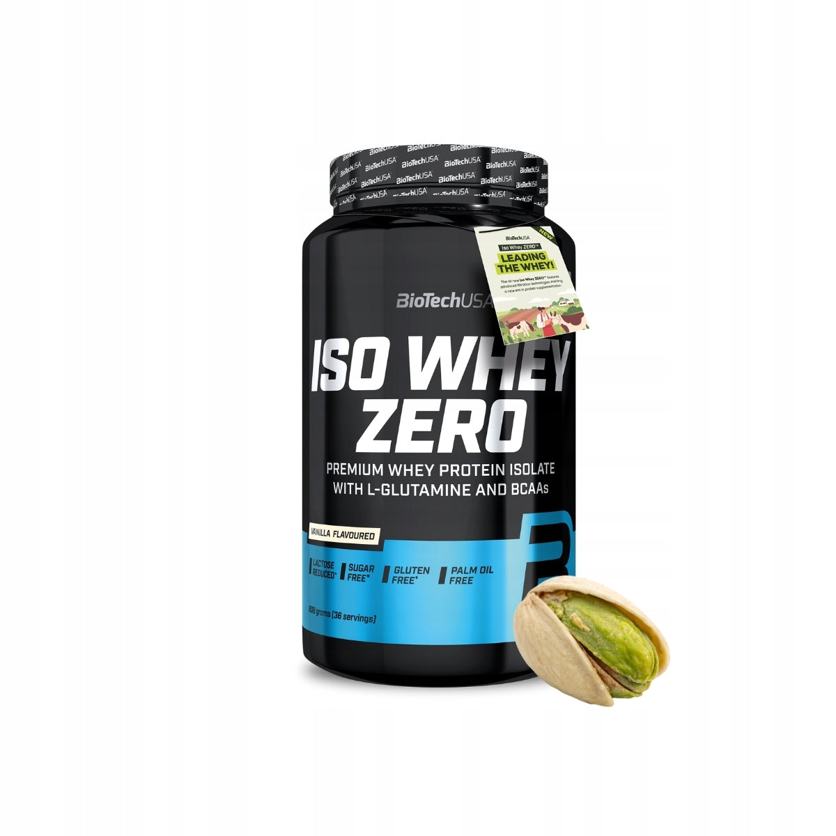 BioTech USA | ISO Whey Zero | Protein Isolate | Pistachio| WPI | 908g