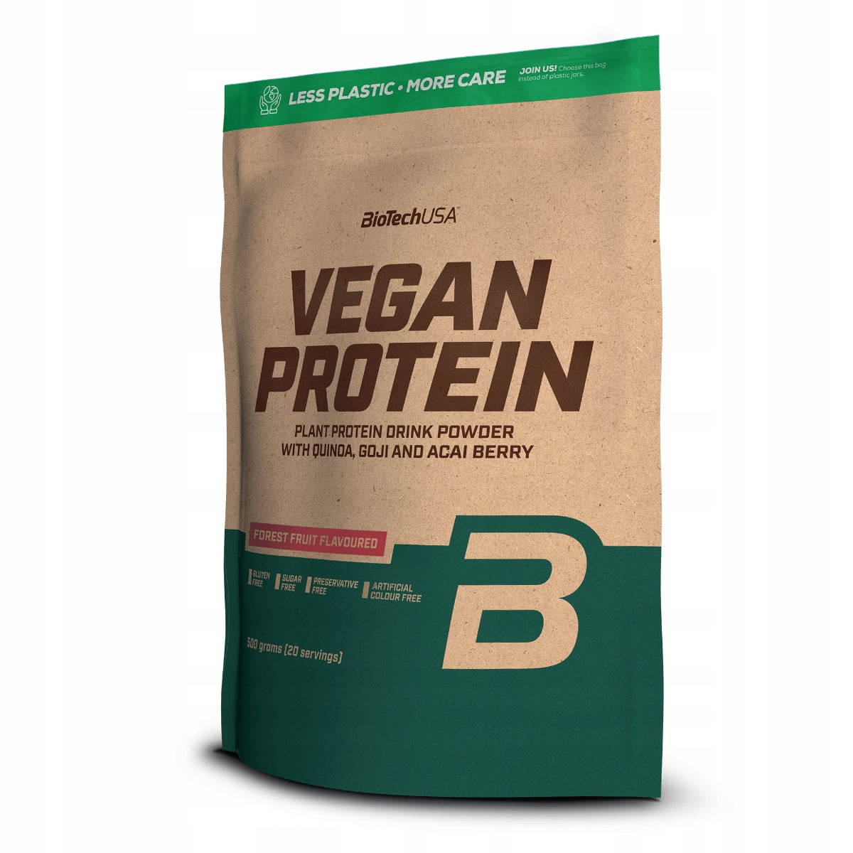 BioTech Vegan Protein 500g Vegan Vegetable Protein Forest Fruit