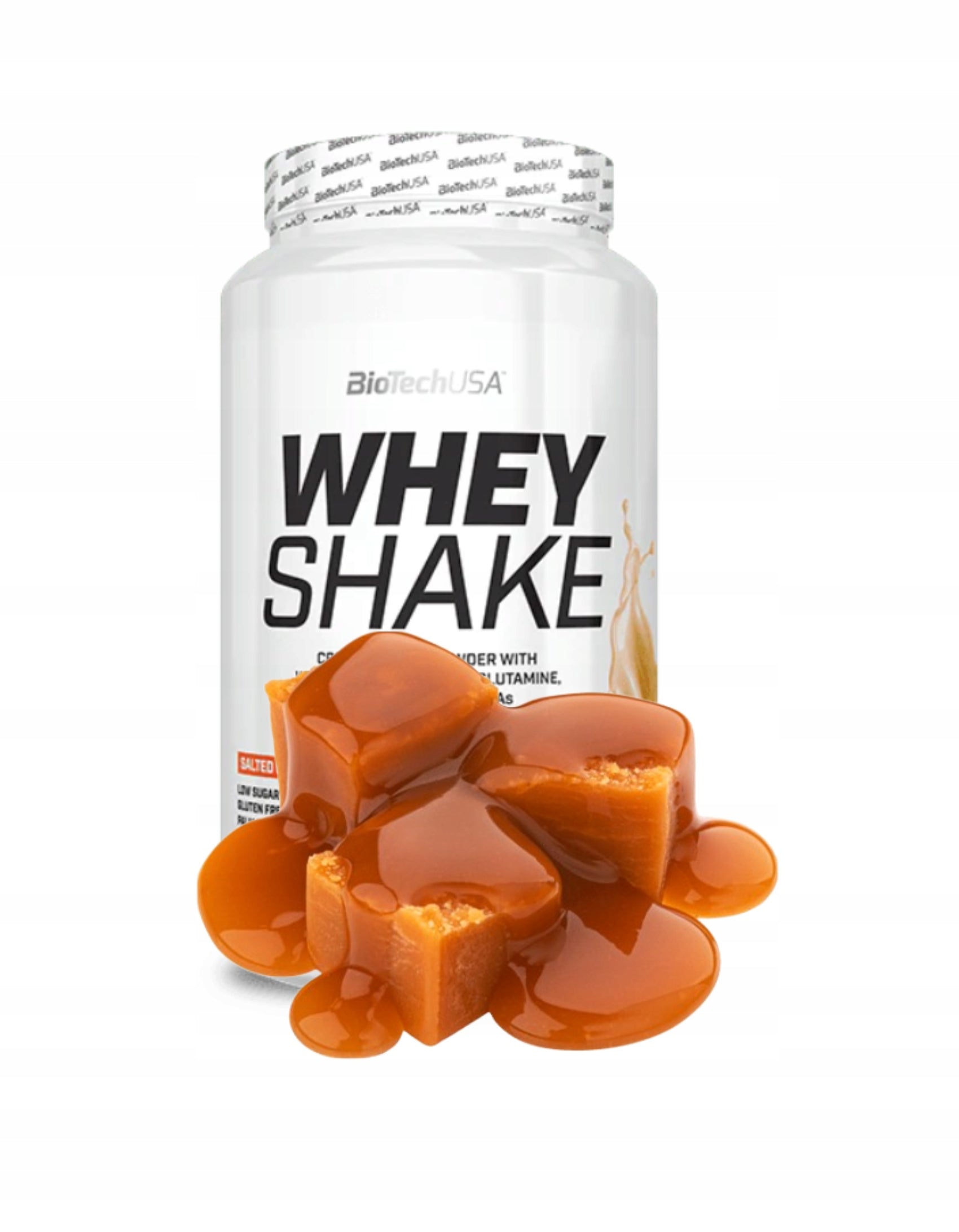 BioTech Whey Shake 1000 g Salted Caramel Protein Conditioner Mass Concentrate