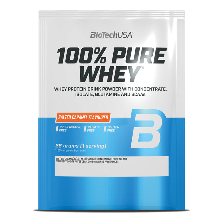 BioTech sachet 100% Pure Whey 28g WPC protein concentrate Salty caramel