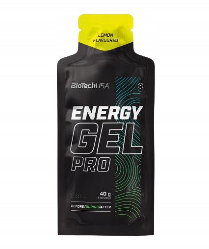 BioTechUSA Energy Gel PRO 40g Lemon Carbohydrates L-Arginine Taurna Magnesium