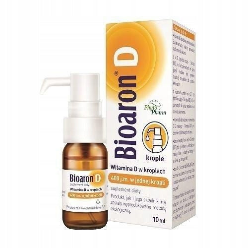 Bioaron D, Vitamin D3 in the form of drops, healthy bones, teeth immunity 10ml