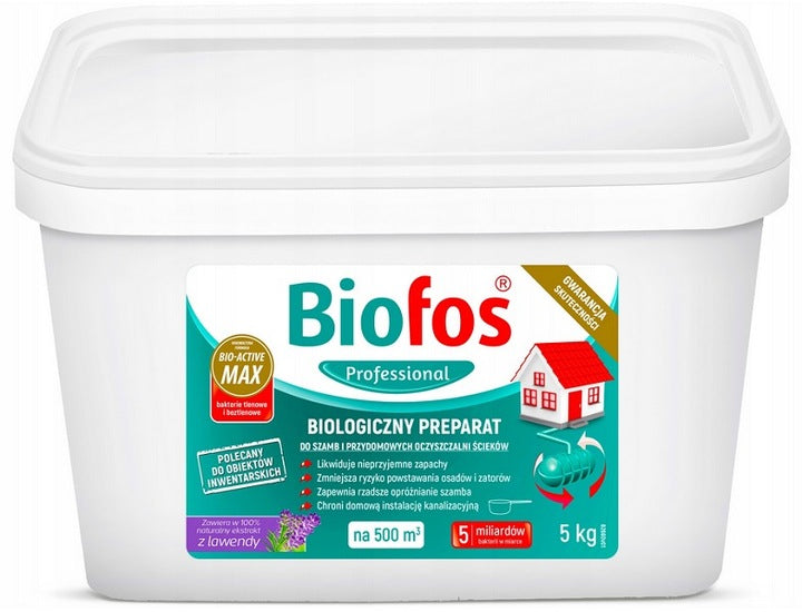Vorbereitung zur Reinigung von Geräten und Klärgruben Biofos, Lavendelduft, 5 kg