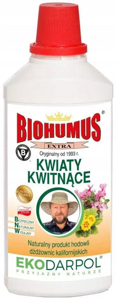 Biohumus Multicomponent Fertilizer for Flowering Plants EkoDarPol liquid 1,2 l Manufacturer EkoDarPol