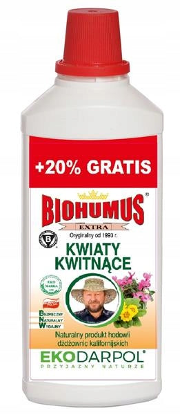Biohumus Multicomponent Fertilizer for Flowering Plants EkoDarPol liquid 1,2 l Manufacturer code 8783
