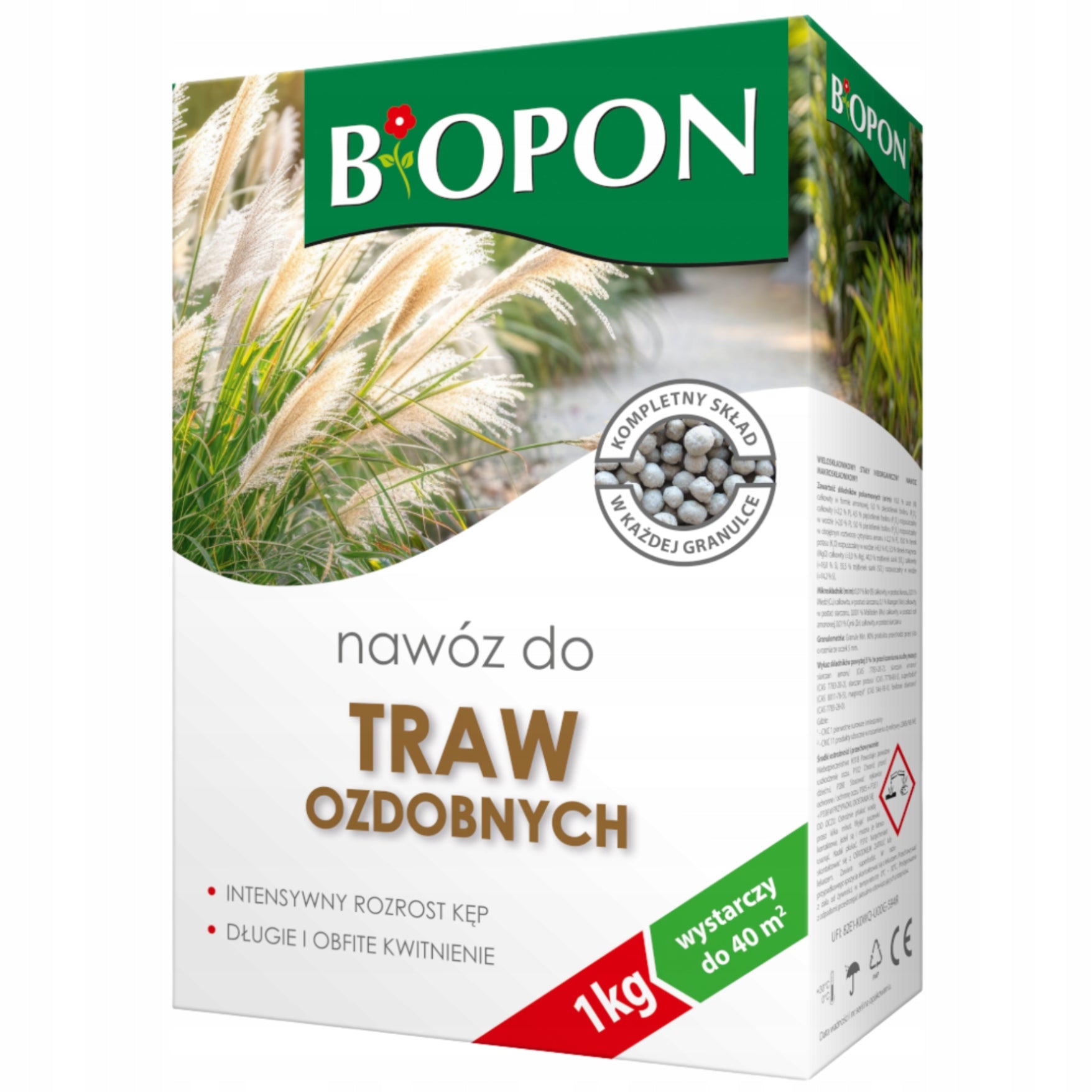 Biopon Fertilizer for Decorative Grass Granules Enough up to 40m2 1KG