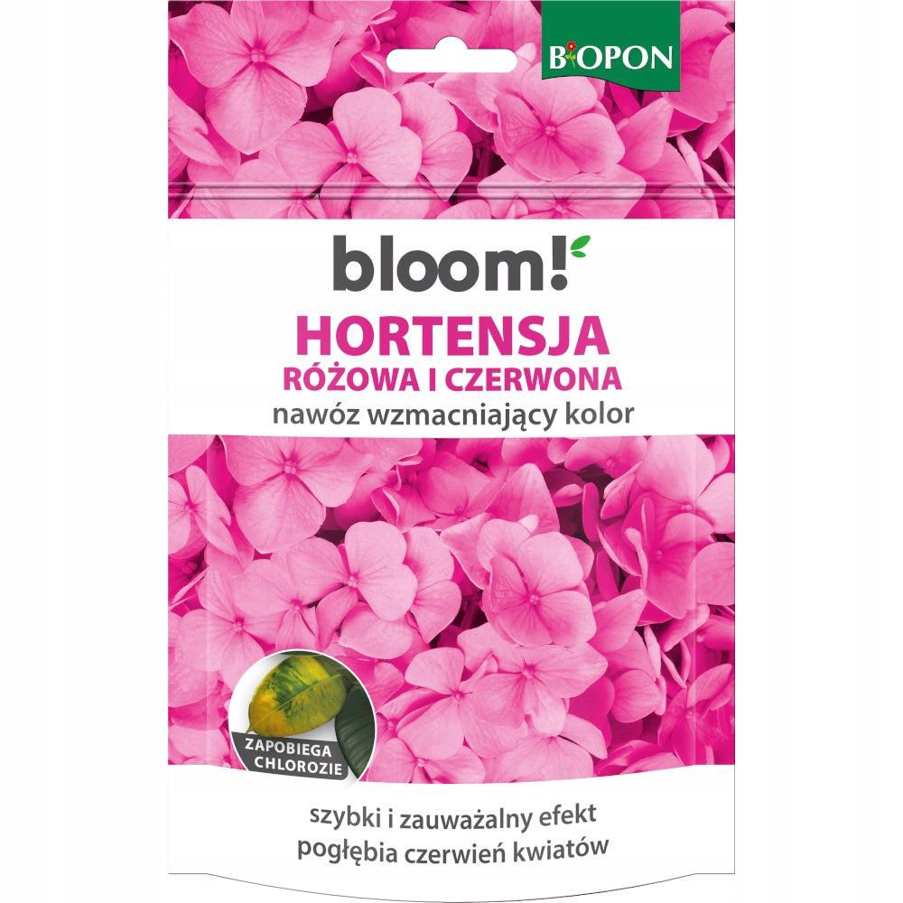 Biopon Hydrangea pink and red – colour enhancement fertilizer 200g bopon