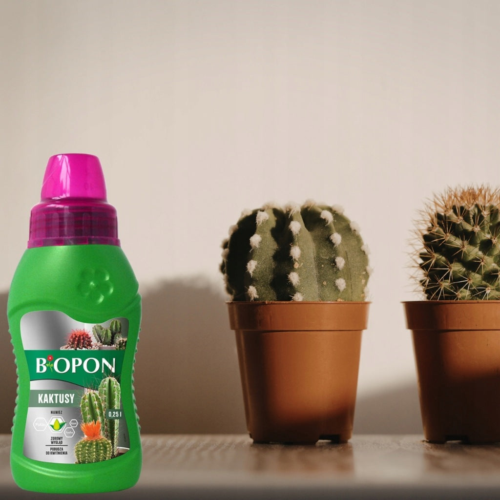 Biopon Liquid Cactus Fertilizer Healthy Appearance Stimulates Flowering 0,25L Packaging status original