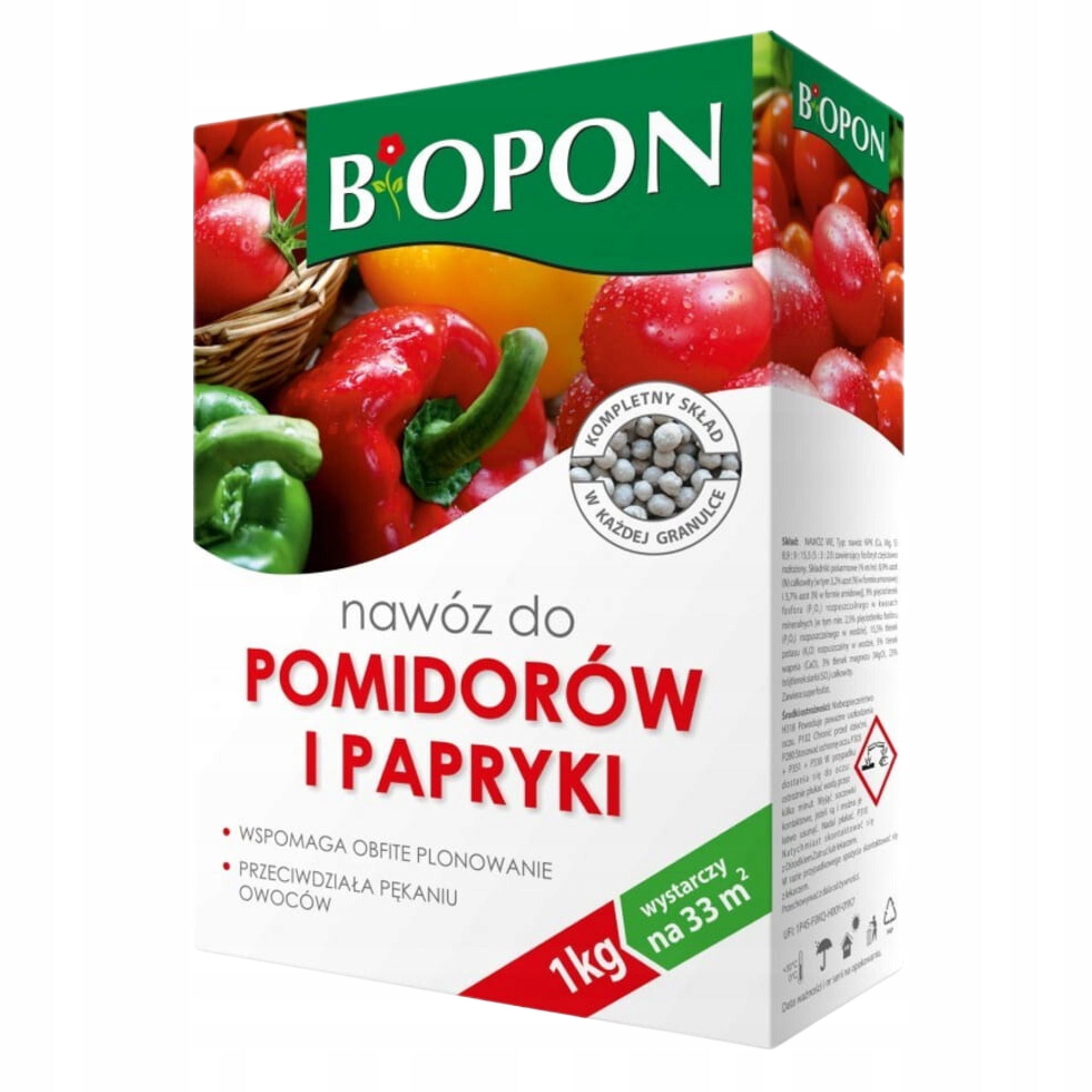 Biopon Tomato and Pepper Fertilizer Granules 1kg Abundant Fruit Yielding