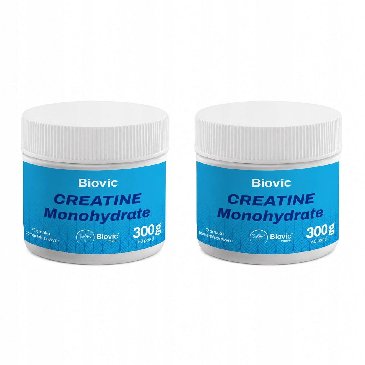 Biovic Creatine Monohydrate 2 x 300 g flavor orange Creatine Monohydrate