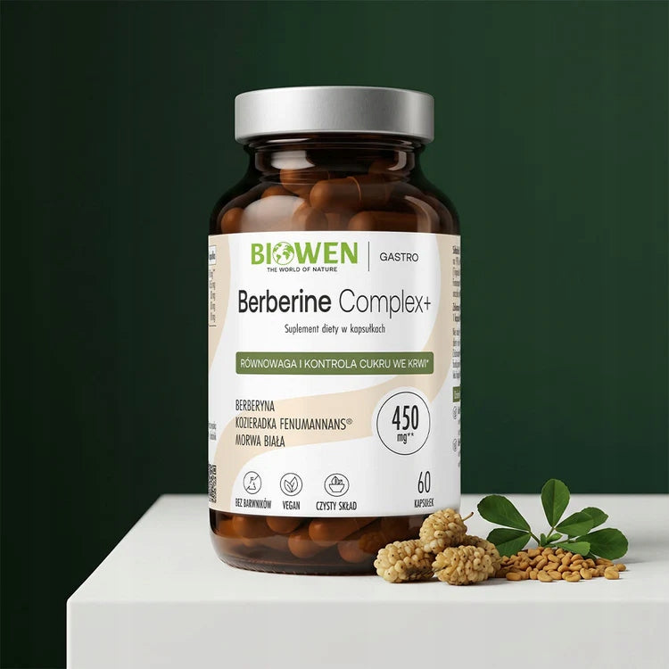 Biowen BERBERINE COMPLEX + 510 mg 60 vegan capsules BERBERINE Packaging status original