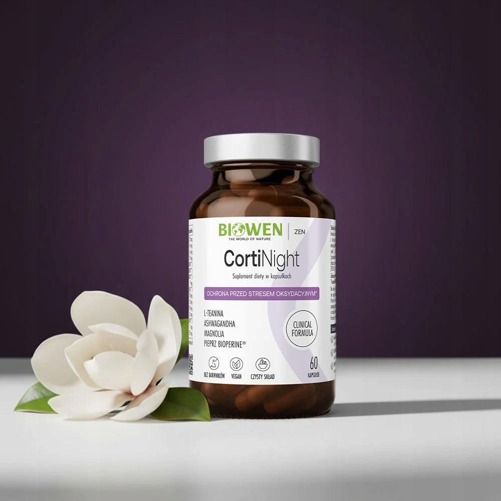 Biowen CORTINIGHT - CORTISOL FOR THE NIGHT 60 Vegan Capsules Expiration date not specified