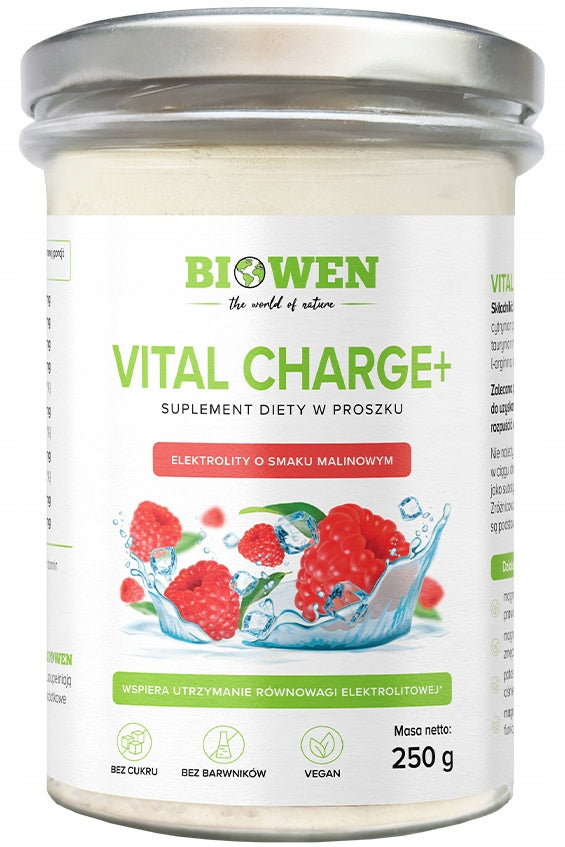 Biowen ELEKTROLITY Vital Charge+ MAGNESIUM POTASSIUM CARNITINE Raspberry