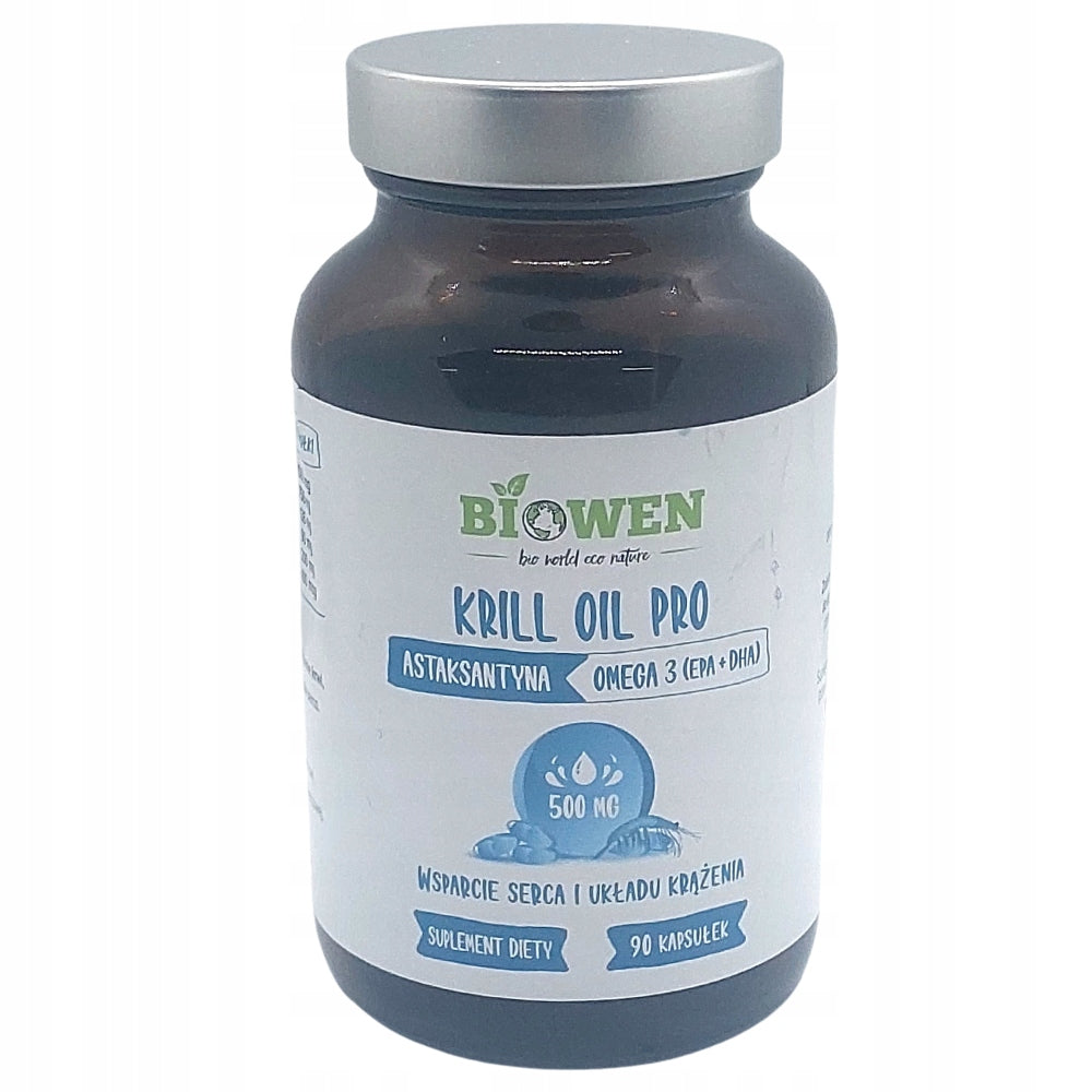Biowen Krill Oil Pro omega acids krill oil astaxanthin 90 capsules Packaging status original