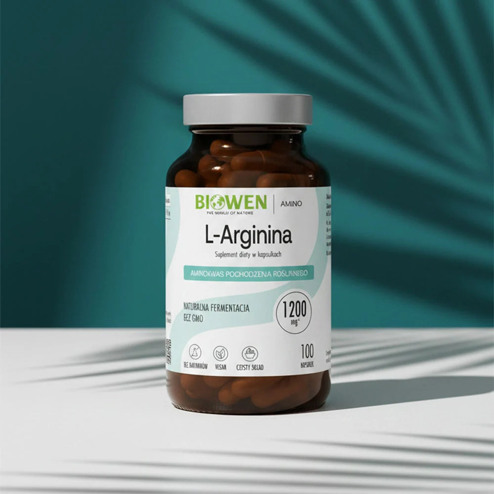 Biowen L-ARGININE 600mg CIRCULATION MUSCLE REGENERATION STRENGTH Pure composition Expiration date at least six months from the date of purchase