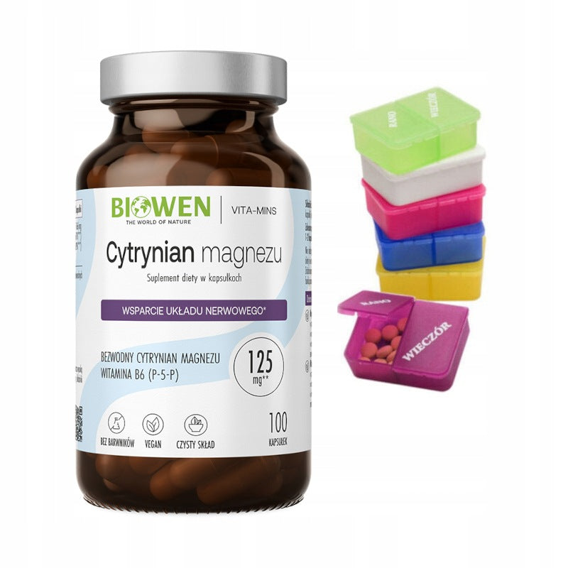 Biowen MAGNESIUM CITRATE 833 mg with vitamin B6 100 caps. + Freebie