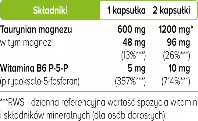 Biowen Magnesium Taurate with Vitamin B6 P-5-P 100 Capsules Heart Muscle Medical device no