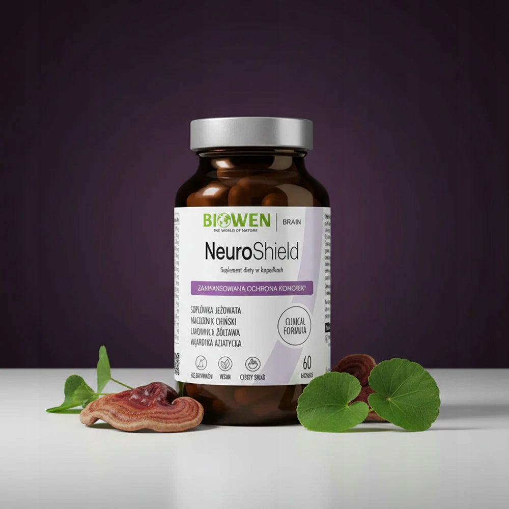 Biowen NEUROSHIELD 60 REISHI Lion's Mane CORDYCEPS Gotu Cola capsules Packaging status original