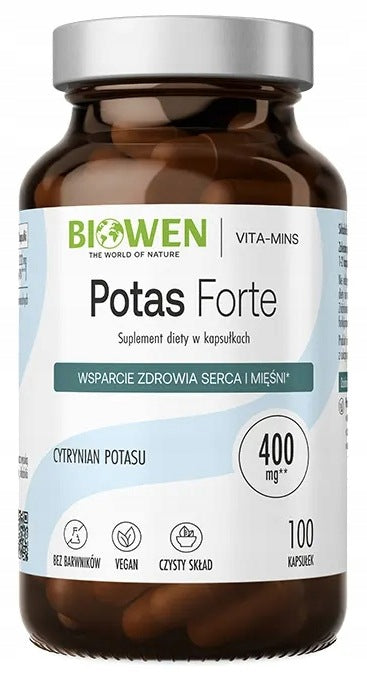 Biowen POTASSIUM FORTE 100 capsules POTASSIUM CITRATE