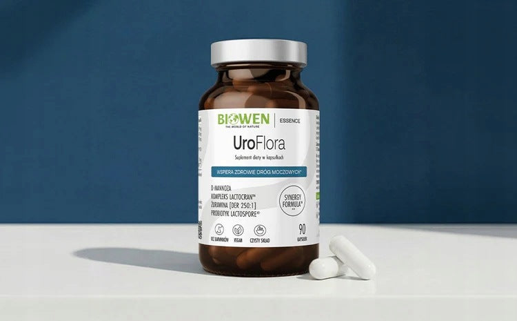 Biowen UROFLORA 90 Capsules Vitamin C M-MANNOSE CRANBERRY Packaging status original
