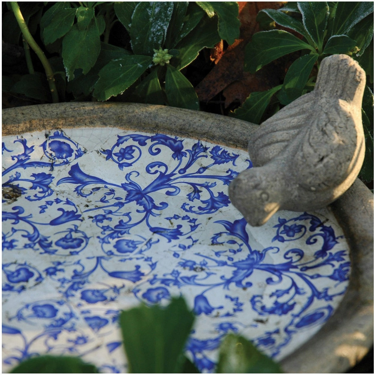 Bird Drinker Ceramic Bowl Bathtub Retro Bird Feeder Manufacturer Esschert Design