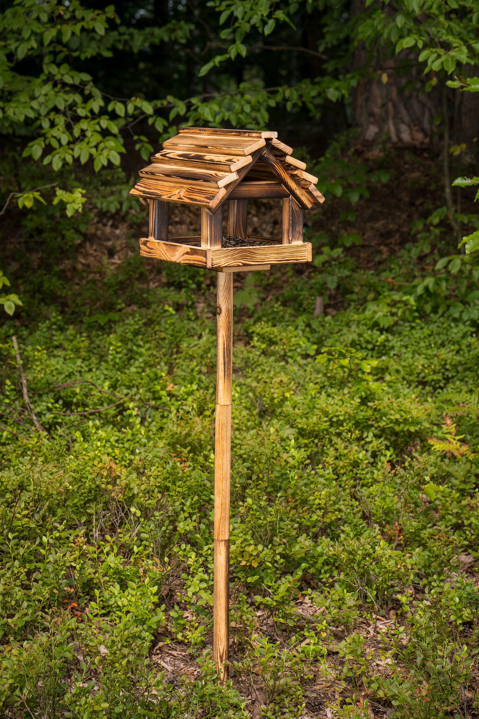 Bird Feeder Grain Large Standing Tan Solid + Sunflower 200g Packaging status original