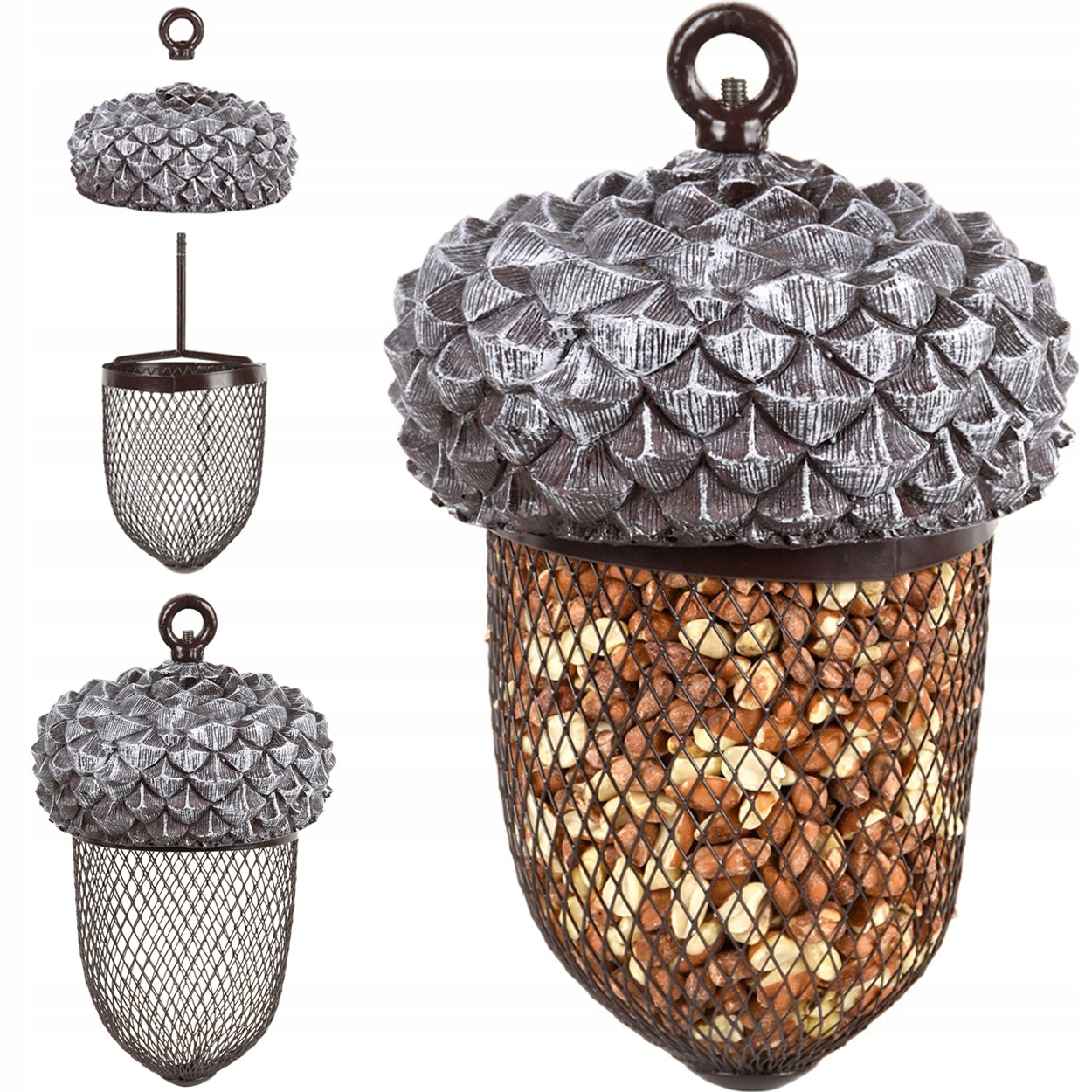 Bird Feeder Hanging Modern Grain Food Terrace Balcony ACORN Manufacturer code FB389