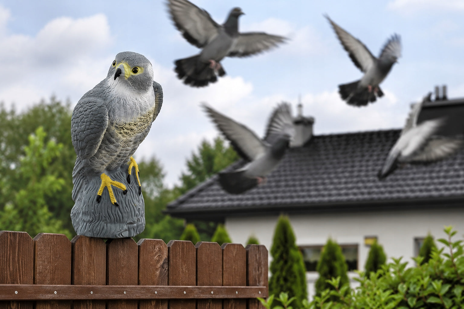Bird Repellent Falcon 41cm Starling Pigeon Figurine Realistic Orchard Garden Manufacturer code 528525
