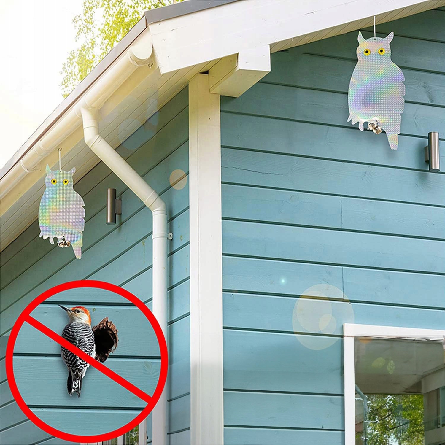 Bird Repellent Pigeon Starlings Scarecrows for Pigeon Bird Balcony Batteries included no
