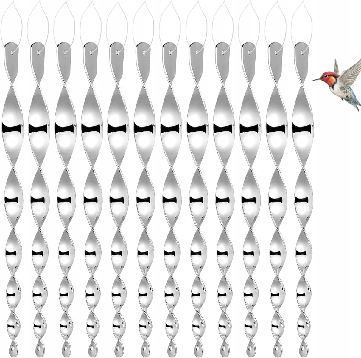 Bird Repellent Spiral PIGEON SPARROW TWISTER SPINS 12PCS