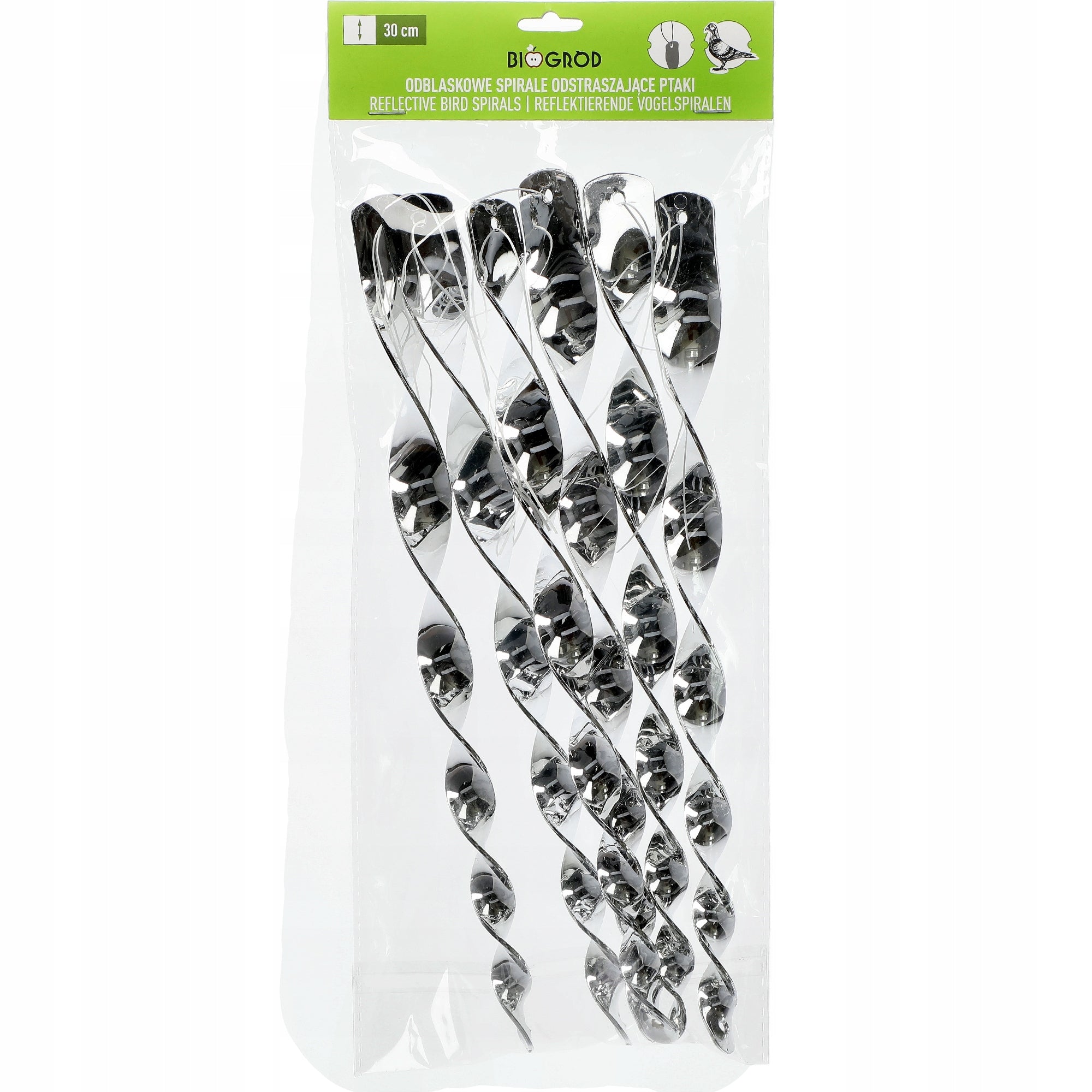 Bird Starling Pigeon Repellent Reflective Spirals 6 Pieces Use Against birds