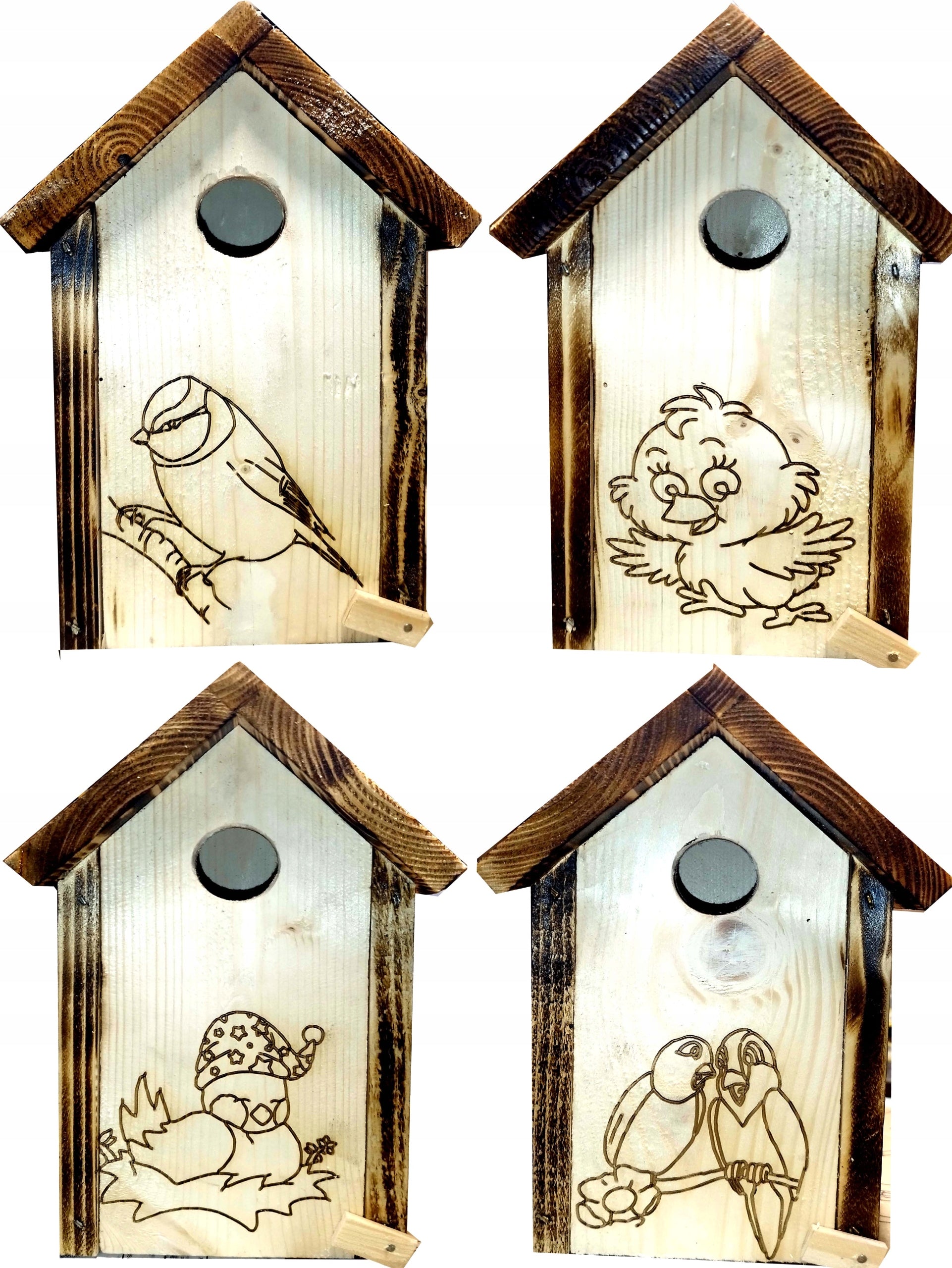 Bird nesting boxes feeder 4