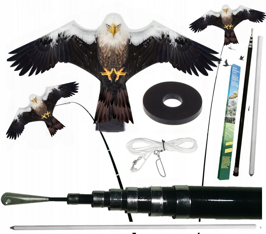 Bird repellent EAGLE KITE – garden protection FLAGPOLE 6M PREMIUM