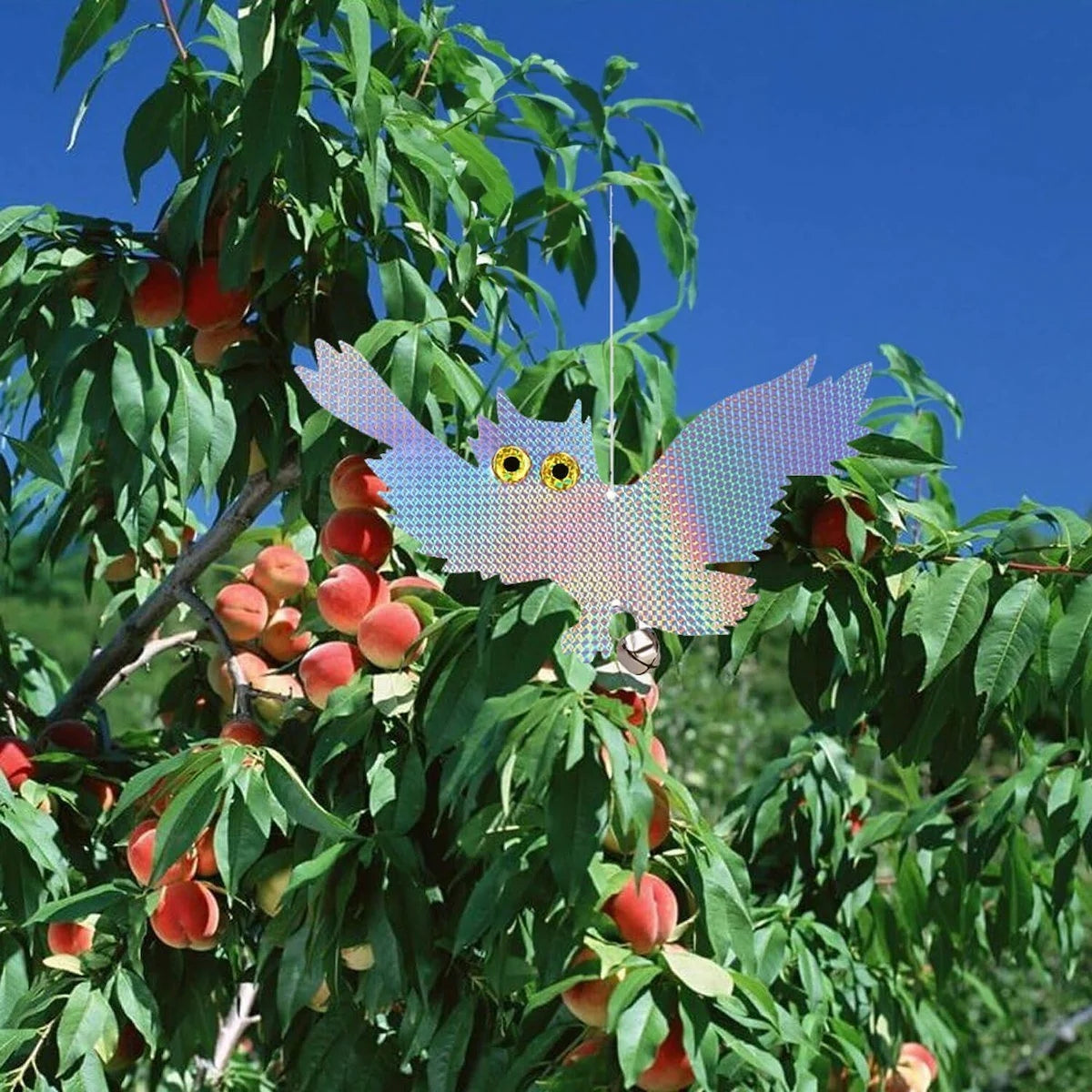 Bird repellent owl hologram hanging reflective pigeon starlings 38cm Product weight with unit packaging 0.15 kg