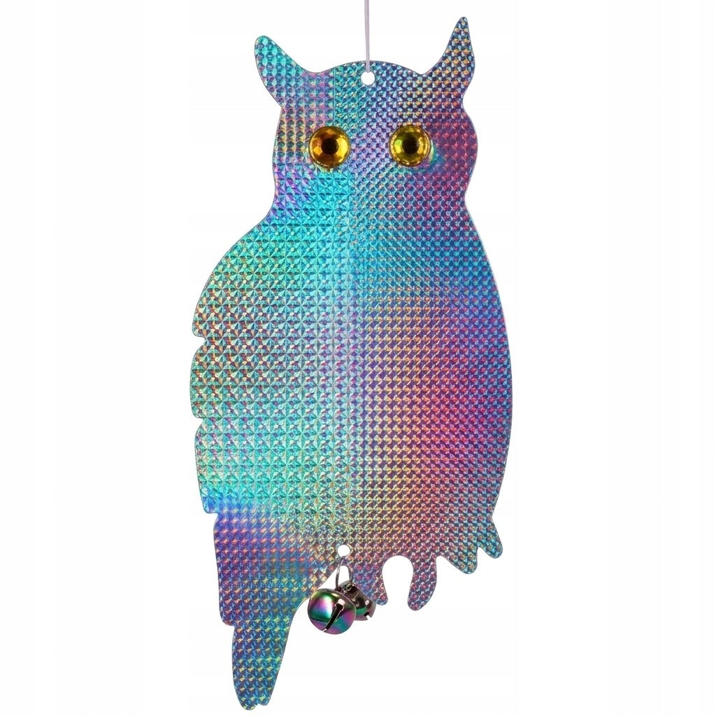 Bird repellent owl hologram hanging reflective pigeon starlings 41cm